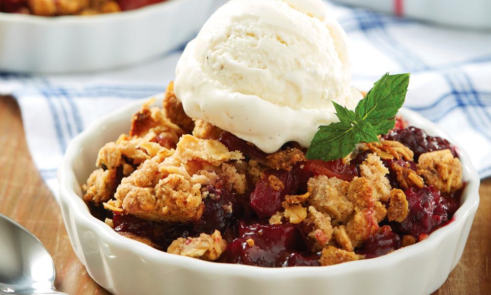 Michaelmas blackberry crisp